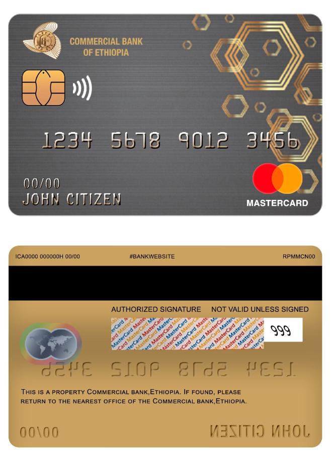 Ethiopia Commercial bank mastercard